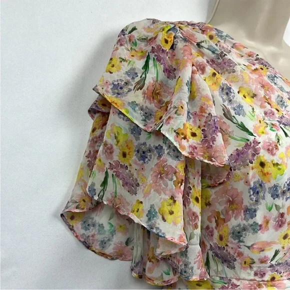 AMUR Clayton Floral One-Shoulder Dress - Picture 6 of 6